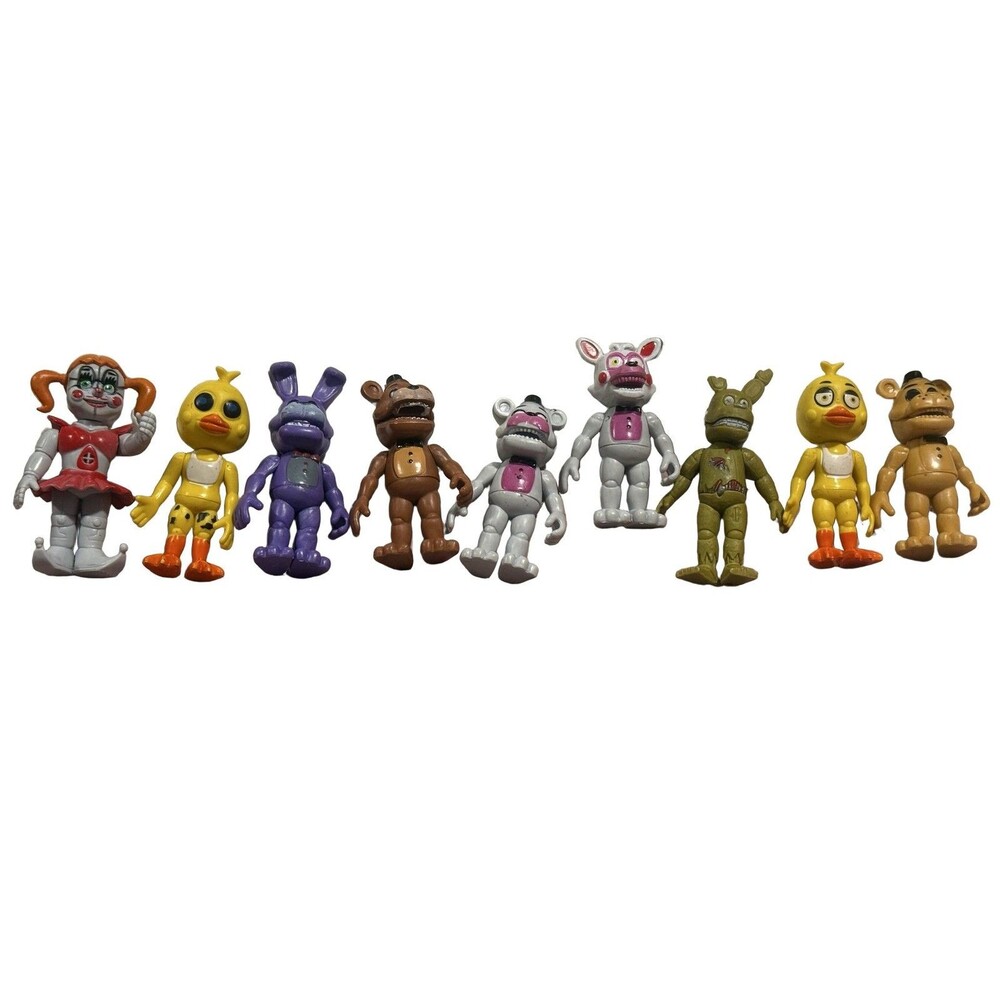 Funko Five Nights at Freddy's Action Figure Lot 8 Figures 5in Multicolor Plastic